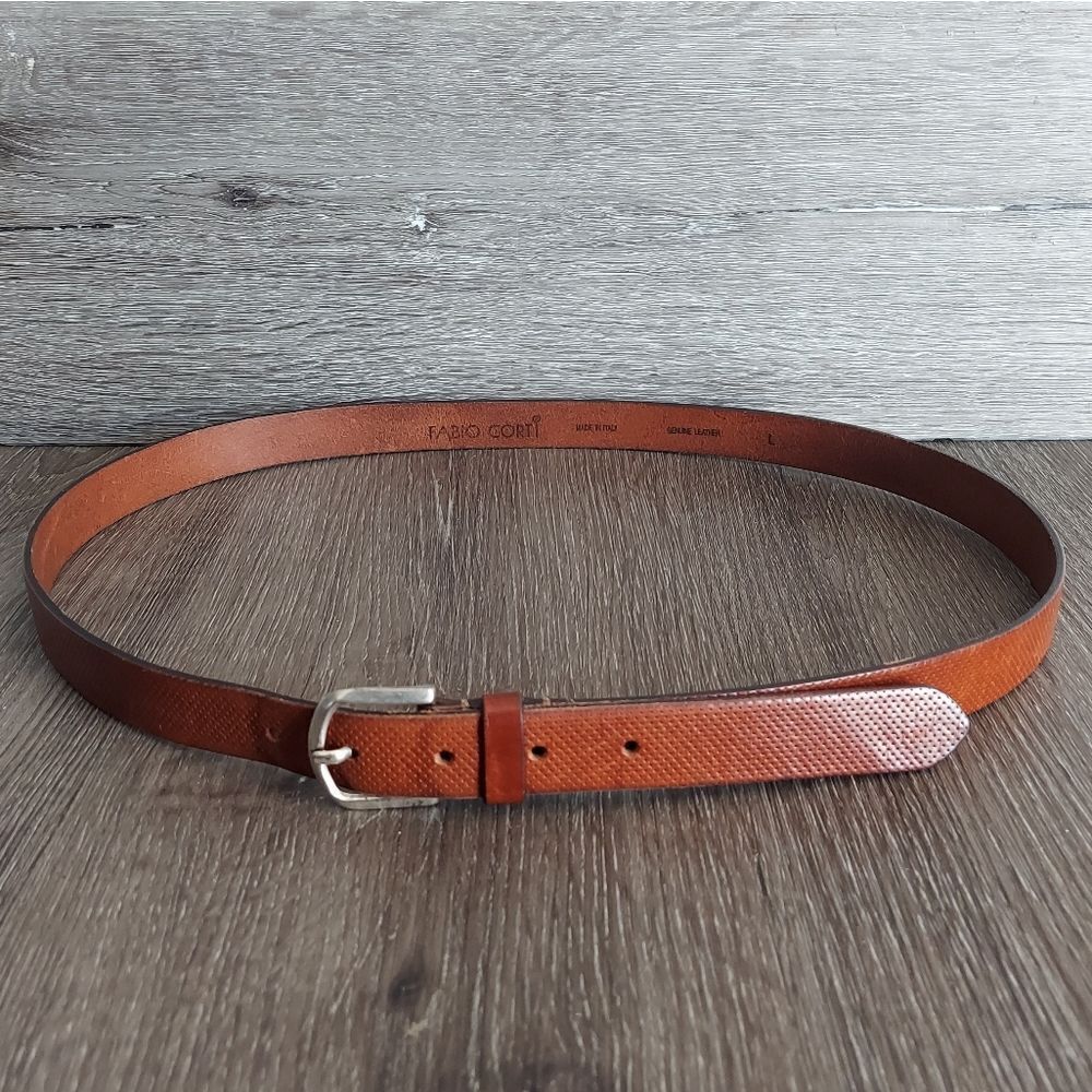 Vintage Fabio Corti Italian Leather Belt Large